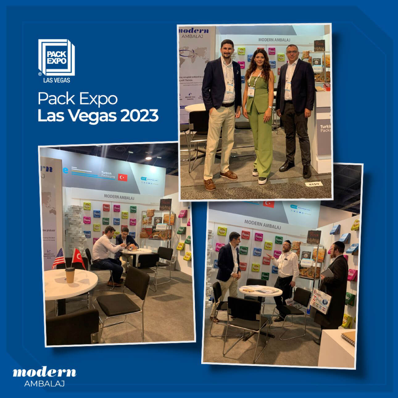 Amerika Pack Expo Las Vegas 2023'te yerimizi aldık.